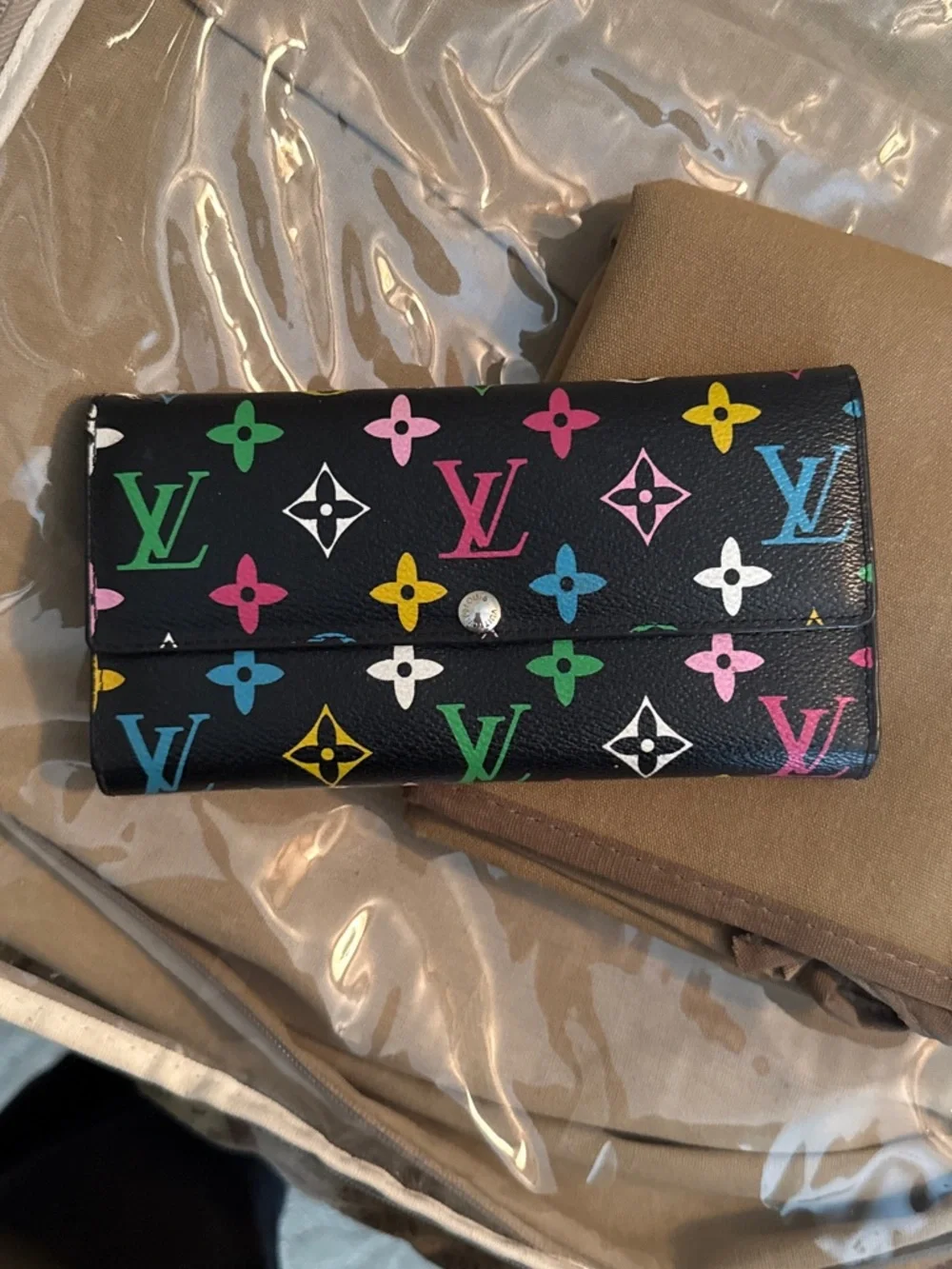Louis Vuitton Black Multicolor Monogram Continental Wallet - Picture 1 of 3